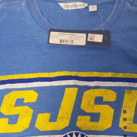 NEW SJSU SAN JOSE STATE UNIVERSITY CAMPDAVID T-SHIRT - M - Picture 3 of 6